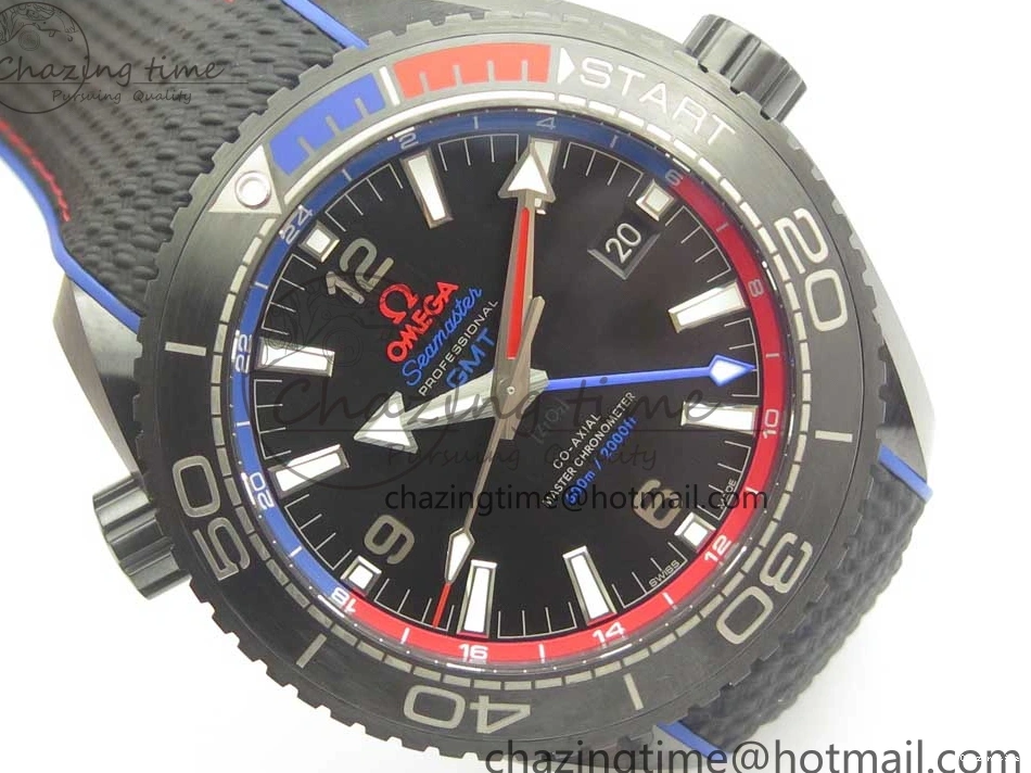 0318 BestValue Planet Ocean 45.5mm ETNZ “Deep Black” Real Ceramic VSF 1:1 Best Edition on Black Nylon Strap A8906 Super Clone 7978